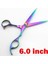 Kesme Makas Profesyonel Japonya 440C Çelik 6 & 5.5 '' Gökkuşağı Kesim Saç Makas Kesme Makası Inceltme Berber Makası Kuaförlük Makas (Yurt Dışından) 1
