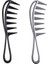 Siyah Geniş Diş Tarak Kıvırcık Saç Detangle Taşınabilir Fırça Anti-Statik Tarak Saç Fırçası (Yurt Dışından) 4