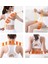 3 Rulo Turuncu Fitness Fizyoterapi Masaj Silindiri Kas Relax Tetik Noktası Akupunktur Geri Boyun Masajı Vücut Massageador Sırt Scratcher (Yurt Dışından) 3