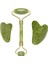 Armygreen 2/3 Adet Doğal Taş Gua Sha Yüz Masaj Seti Guaj Kazıyıcı Arka Boyun Scratcher Masajı Yüz Masaj Aletleri Yeşim Rulo (Yurt Dışından) 1