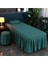Yatak Etek Koyu Yeşil Kare 190X80 cm Kozmetik Pamuk ve Keten Yatak Örtüsü Çarşaf Lüks Madencilik Kulak Masaj Yatağı Salon Tek Kapak (Yurt Dışından) 1