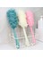 Mavi Banyo Fırçası Uzun Saplı Asılı Yumuşak Örgü Geri Vücut Banyo Duş Scrubber Fırça Sünger Geri Fırça Spa Scrubber Banyo Aracı (Yurt Dışından) 2