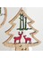Noel Süs Ahşap Asılı Kolye Noel Ağacı Elk Noel A (Yurt Dışından) 3