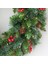 Noel Çelengi Çam Iğnesi Kırmızı Meyve Dekoratif Çelenk 40CM (Yurt Dışından) 5