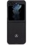 Galaxy Z Flip 5 Kılıf Mercedes-Benz Orjinal Lisanslı Metal Yıldız Logolu Urban Deri Kapak Siyah 2