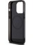 ZORE Mercedes-Benz iPhone 15 Pro Kılıf Mercedes-Benz Orjinal Lisanslı Magsafe Şarjlı Paralel Çizgi Desenli Siyah 4