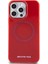 ZORE AMG iPhone 15 Pro Max Kılıf Amg Orjinal Lisanslı Magsafe Şarj Özellikli Transparan Kapak Kırmızı 3