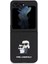 Galaxy Z Flip 5 Kılıf Orjinal Lisanslı K&c Metal Logolu Saffiano Kapak Siyah 2