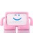 Casestreet Samsung Galaxy Tab A8 Lte 10.5 Sm X207 Kılıf Çocuklar Için Tutacaklı Silikon Ib1 Pembe 1