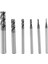 Adet 4 Flüt Freze Seti Çelikler Için Kare Cnc Karbür Freze Kesici Spiral Freze Uçları Dia (1 2 3 4 6 8mm) (Yurt Dışından) 1