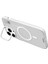 iPhone 15 Kılıf Magsafe Şarj Özellikli Standlı Youngkit Hermit Bracket Serisi Kapak Şeffaf 2