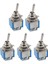 5x Ac 3A/250V 6A/125V 6 Pin Dpdt Açık/açık 2 Pozisyonlu Mini Geçiş Anahtarı Mavi (Yurt Dışından) 1