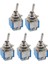 5x Ac 3A/250V 6A/125V 6 Pin Dpdt Açık/açık 2 Pozisyonlu Mini Geçiş Anahtarı Mavi (Yurt Dışından) 2