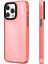 iPhone 15 Pro Max Kılıf Buzlu Mat Tasarım Youngkit Hidden Sand Serisi Kapak Pembe 3