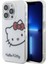 iPhone 15 Pro Kılıf Hello Kitty Orjinal Lisanslı Yazı ve Ikonik Logolu Kitty Head Kapak Beyaz 1