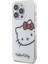 iPhone 15 Pro Kılıf Hello Kitty Orjinal Lisanslı Yazı ve Ikonik Logolu Kitty Head Kapak Beyaz 2