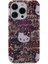 iPhone 15 Pro Kılıf Hello Kitty Orjinal Lisanslı Ikonik Logolu Etiket Graffiti Kapak Pembe 3