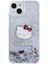 iPhone 15 Kılıf Hello Kitty Orjinal Lisanslı Ikonik Sıvılı Glitter Kapak Şeffaf 3