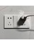 Schneider 86 Ev Gizli Yueyuan Serisi Zarif Beyaz Çift Kontrol Anahtarı Üç Delikli 16A Soket USB Boş Panel (Yurt Dışından) 3