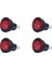 4x Basmalı Anahtar Bipolar Açık Kapalı Kırmızı 3 Pin 220V (Yurt Dışından) 2