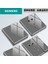 Siemens 86 Tipi Anahtar Priz Gri Akrilik Panel USB Ayna Beş Delikli Bir Açık Ev 16A Klima (Yurt Dışından) 2