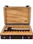 Croco Desen Seyahat Puro Kutusu Humidor Içi Sedir Kahve 18's 2
