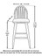 Jessie Bar Sandalye Siyah - 65 cm 5