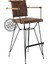 Penyez Ahşap Kol Bar Sandalye Kahve - 65 cm 1