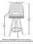 Como Bar Sandalye - 75 cm 5