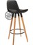 Retro 220 Bar Sandalye Naturel - Siyah - 65 cm 3