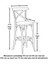 Thonet Bar Sandalye Siyah - 65 cm 3