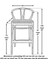 Dublin Bar Sandalye Naturel - 75 cm 5