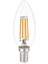 E14 LED FİLAMANLI RUSTIK AMPUL C35 ŞEFFAF DÜZ 8W 3000K Gün Işığı ERD-35 2