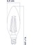 E14 LED FİLAMANLI RUSTIK AMPUL C35 ŞEFFAF DÜZ 8W 3000K Gün Işığı ERD-35 3