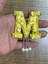 7x6 cm Sarı Payetli ve Taaşlı Püsküllü M Harfi Arma Yama Aplike 1