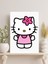 Hello Kitty Tasarım Ahşap Pano Duvar Tablo ( 185 x 270 mm ) 1