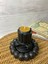 Siyah Dekoratif Antik Sütun + Siyah Bubble Tabak +4lü Balmumu Tealight Hediyeseti 2