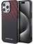 iPhone 15 Pro Max Kılıf Amg Orjinal Lisanslı Çift Katmanlı Küçük Logolu Dörtgen Şerit Desenli Siyah 2