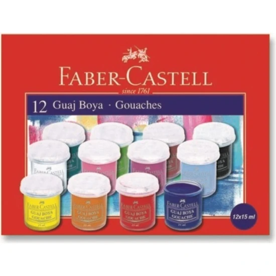 Faber-Castell Guaj Boya 12'li 15 ml