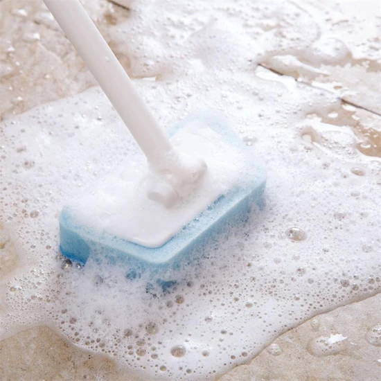 Pandoraplanet Banyo Halı Sünger Fırçası Uzun Saplı Duvar Fayansı Temizleme Fırçası Pencere Araba Temizleyici Küvet Scrubber Döner Tuvalet Fırçası (Yurt Dışından)