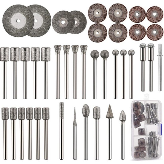 43 Adet Taş Oyma Seti 26 Elmas Çapak Uçları 10 Pervane 4 Fiyatı