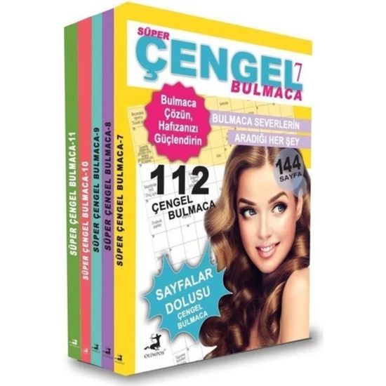 Süper Çengel Bulmaca Seti 5 Kitap Takım (7-8-9-10-11)