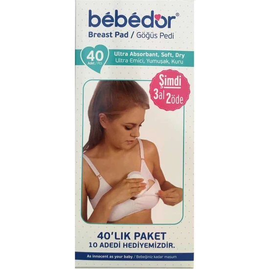 Bebedor Göğüs Pedi 40lı