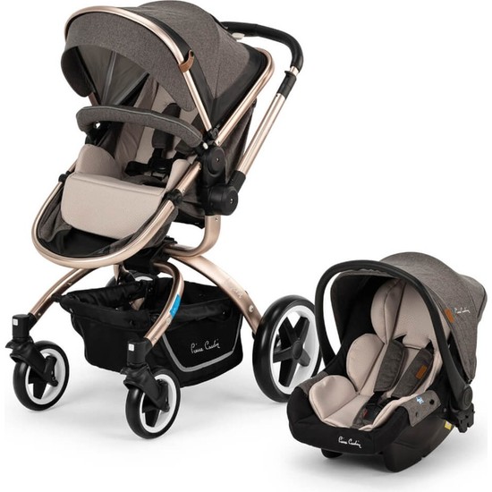 Pierre Cardin Legend Travel Sistem Bebek Arabası Gri 10 kg Taşıma Kapasitesi ve Katlanabilme Özelliği