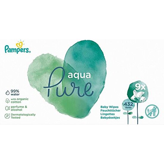 Prima Pampers Aqua Pure Islak Mendil 9x48li