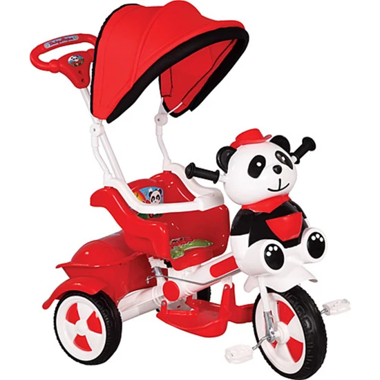 Babyhope Little Panda Bisiklet Kırmızı Beyaz