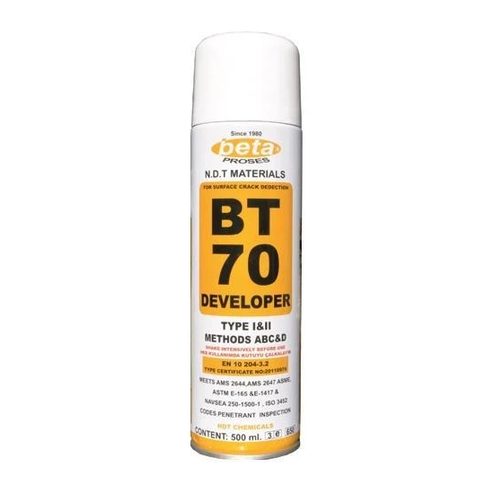 Beta Bt - 70 Developer Sprey 500 ml