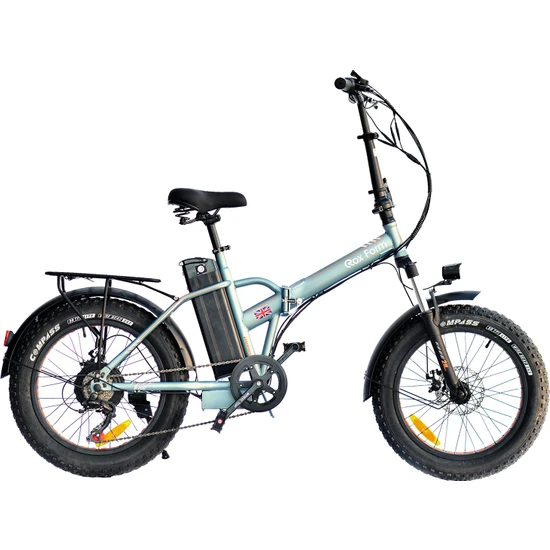 Roxform R-200 Elektrikli Katlanabilir Bisiklet 20 Inç Titanyum Mavi