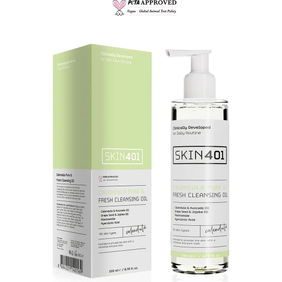 SKIN401 Calendula Pure & Fresh Cleansing Oil 200 ml
