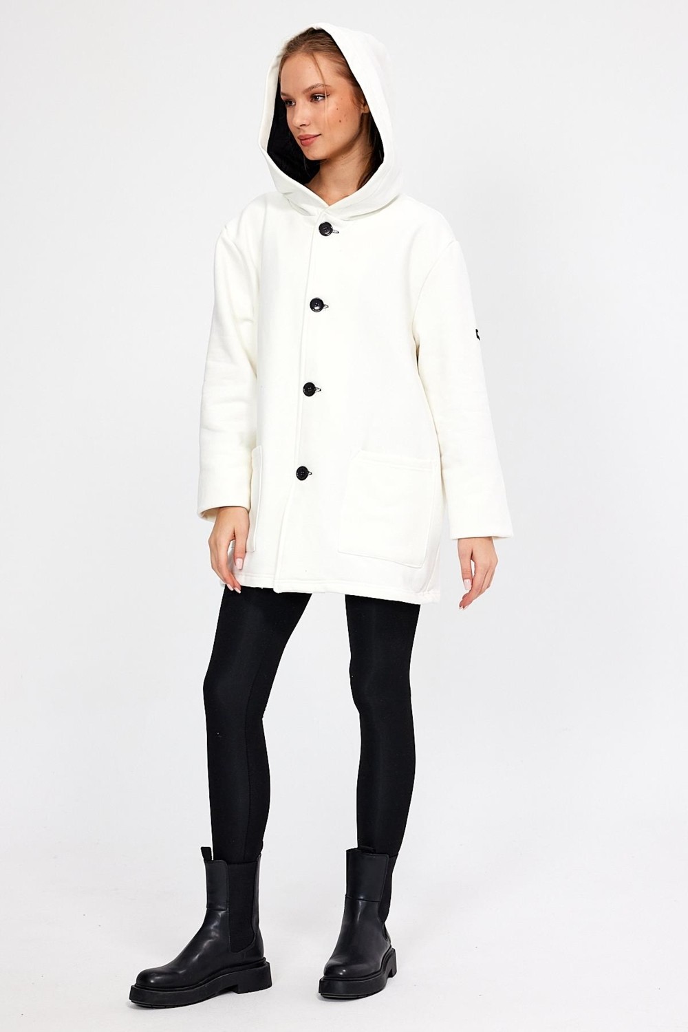Alexander Gardi Kapüşonlu Oversize Hırka (E22-60700)